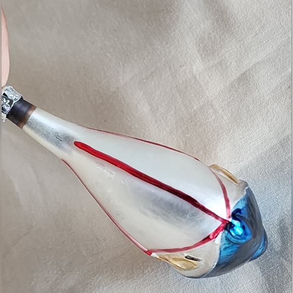 Vintage Mercury Glass Sailboat Christmas Ornament - Picture 2 of 12